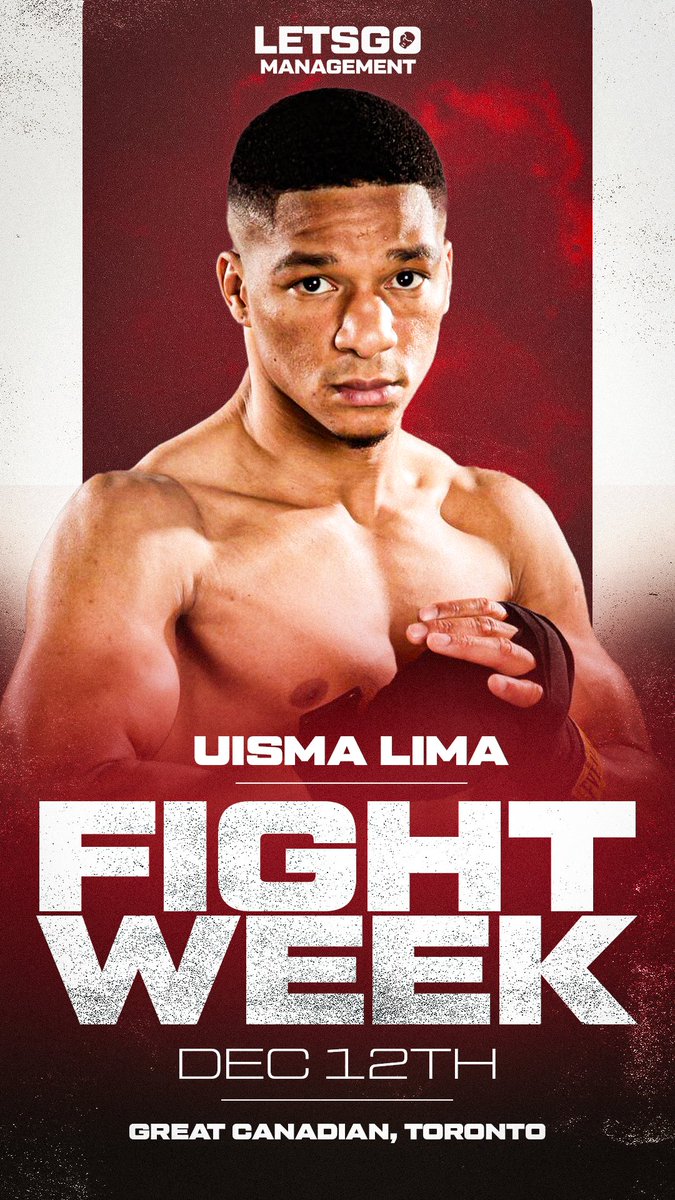 letsgomanage's tweet image. FIGHT WEEK!!!
IBO WORLD TITLE!
On December 12th we will have a new World Champion in Uisma Lima!!

And The New!!!!
#LetsGooooo!!!!