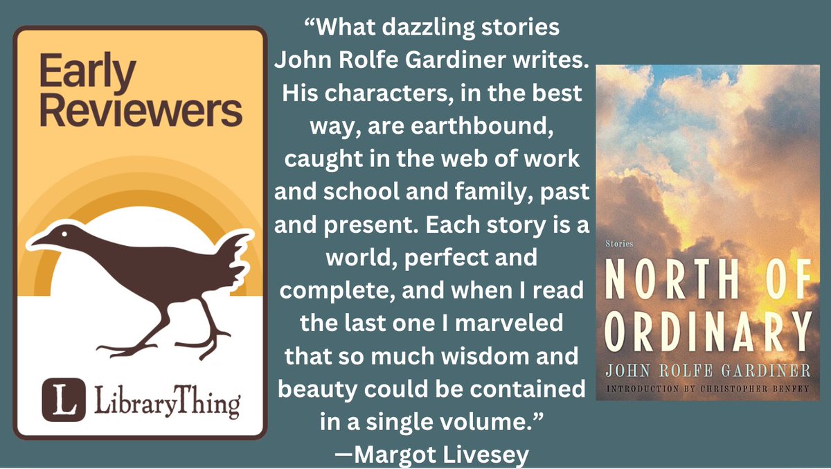 LibraryThing (@librarything) on Twitter photo "Surprising, touching, and deeply humane, the ten stories of North of Ordinary offer an intimate, revelatory look at our fractured society and pull us together through the power of art."
Enter to win a copy of John Rolfe Gardiner's "North of Ordinary" from <a href="/bellevuepress/">Bellevue Literary Press</a> "Surprising, touching, and deeply humane, the ten stories of North of Ordinary offer an intimate, revelatory look at our fractured society and pull us together through the power of art."
Enter to win a copy of John Rolfe Gardiner's "North of Ordinary" from <a href="/bellevuepress/">Bellevue Literary Press</a>