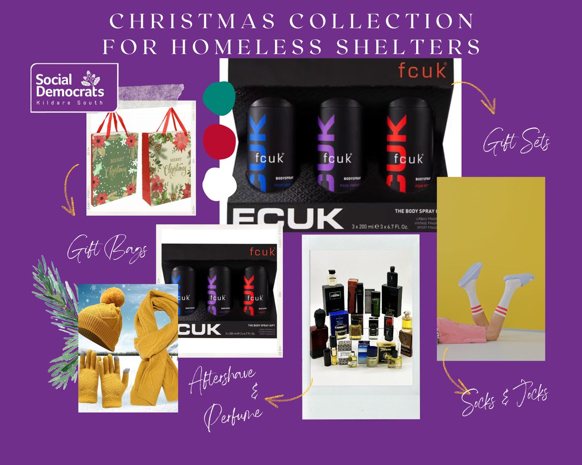 SocDemsKS's tweet photo. 🎄 Christmas Collection for Homeless Shelters 🎄
This Christmas, we're collecting items to support those staying in homeless shelters. 💜 https://t.co/inijofi1dv