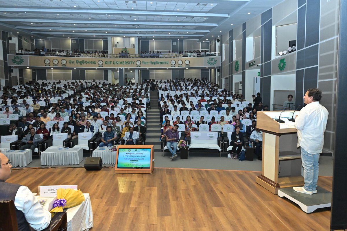 mndas12's tweet photo. The KIIT-DU came alive today with the energy and creativity of students from across the country as it hosted the KI3 Fest: Idea, Innovation, and Impact. https://t.co/hD8DKoR7jz