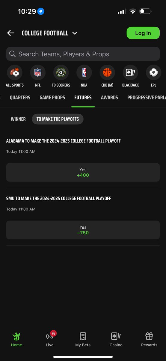 Make this make sense 
We have better odds to win the natty but worse odds to make the playoffs over SMU 
Stupidest thing I’ve seen #RollTide