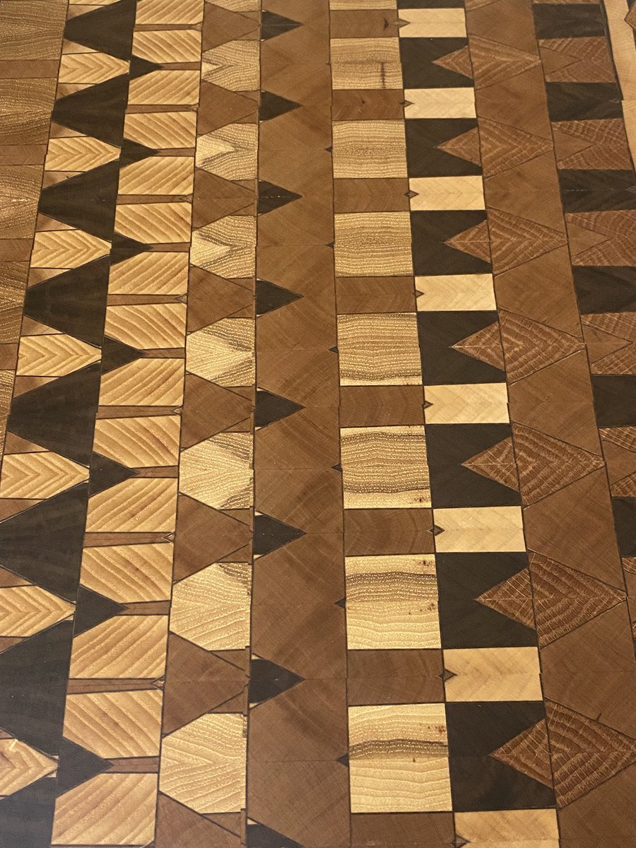 Glue them up and saw, then glue up some more and saw again, then repeat one more time. Final saw and rotate to see what you’ve created. You kinda know, but it’s always a surprise.