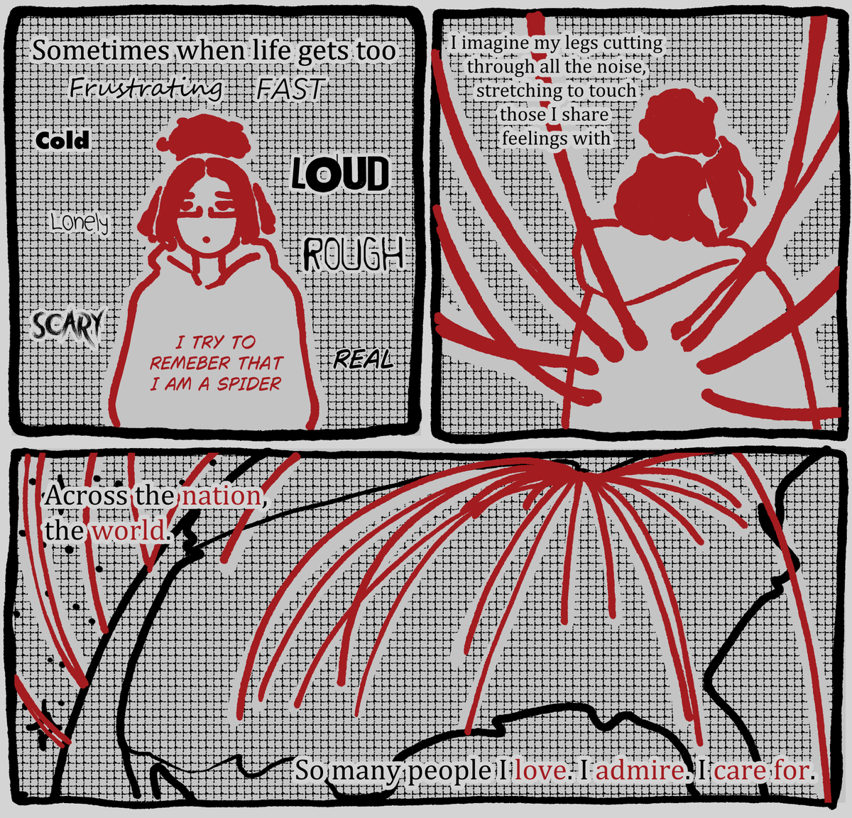 Lavettico's tweet photo. A small comic about a reminder I have to give myself sometimes. https://t.co/88qRGYx4wk