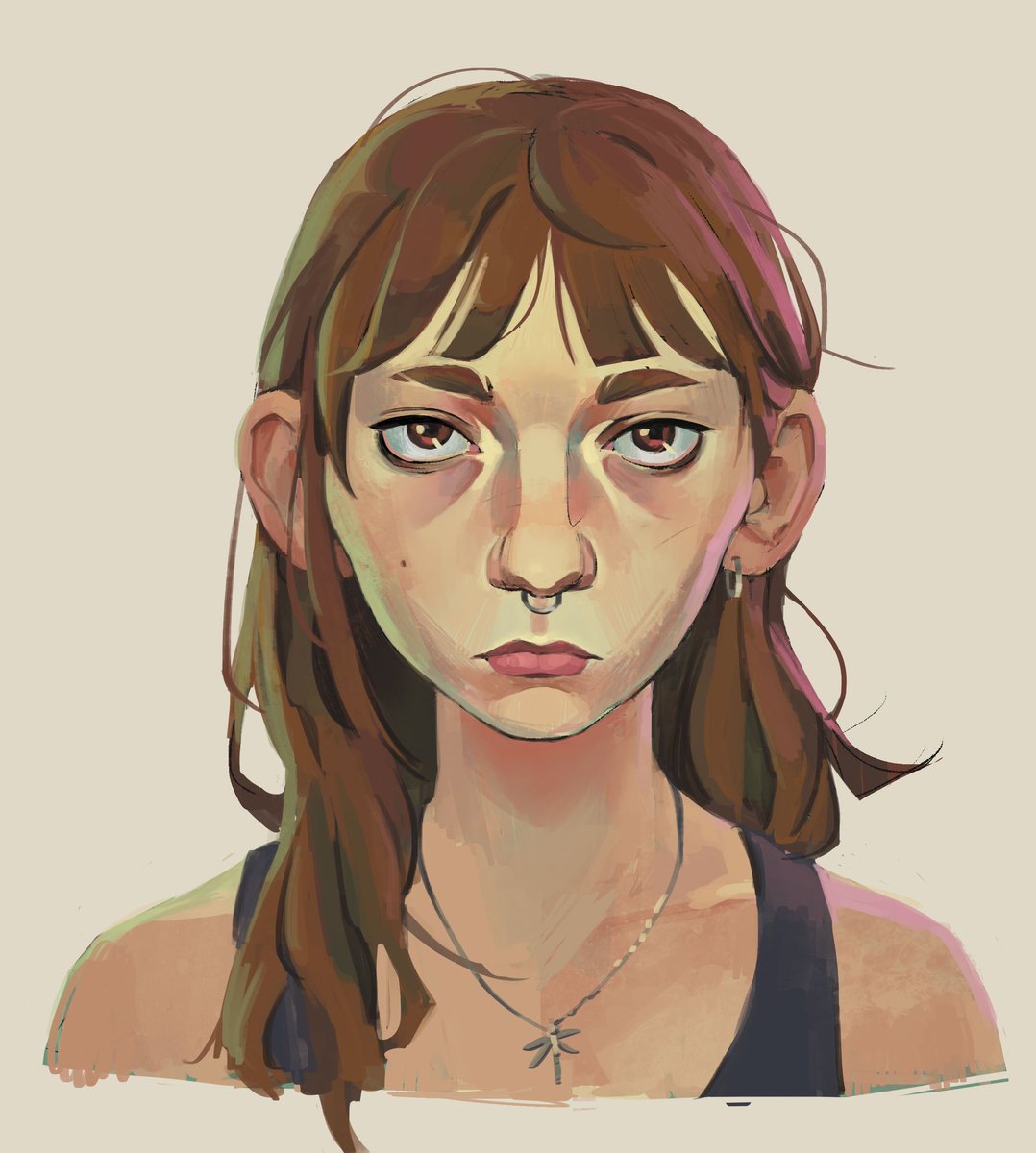 anf_arts's tweet image. drew myself in arcane style because i have graphic tablet and free will 
#Arcane