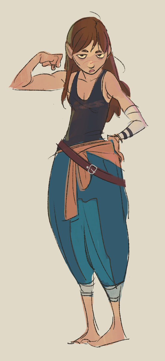 anf_arts's tweet image. drew myself in arcane style because i have graphic tablet and free will 
#Arcane