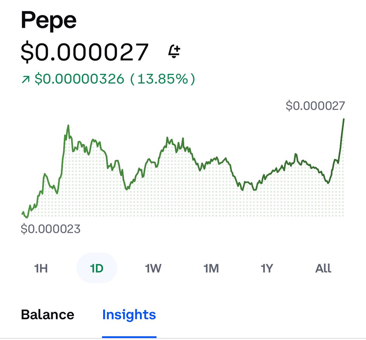 Is it just me or is this something to pay attention to #Coinbase .00003 or .000027 🤷‍♂️ #CryptoCommunity #pepe #pepecoin #PEIPEI