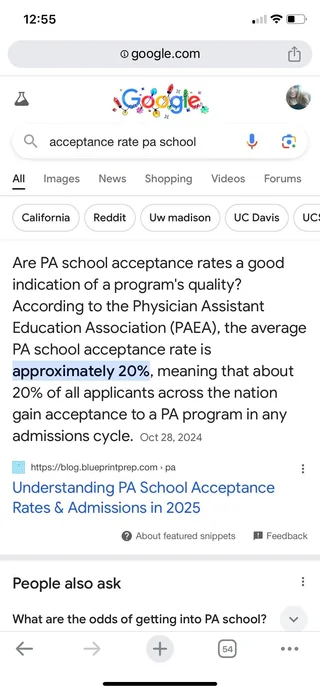 "PA school has a lower acceptance rate than medical school"

#MedTwitter
#StopScopeCreep