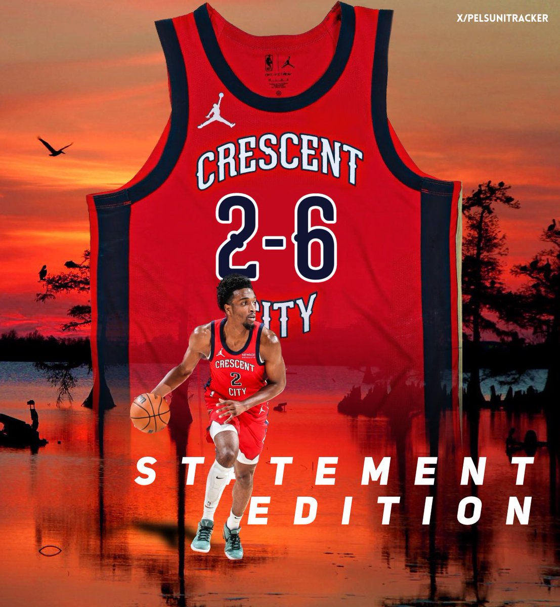 🚨ITS GAMEDAY🚨

#Pelicans are back in Red looking to take on the Spurs away @ 6:00 PM CST. Despite last night’s loss the team managed to show some last minute fight in them that’ll hopefully carry onto this game⚜️