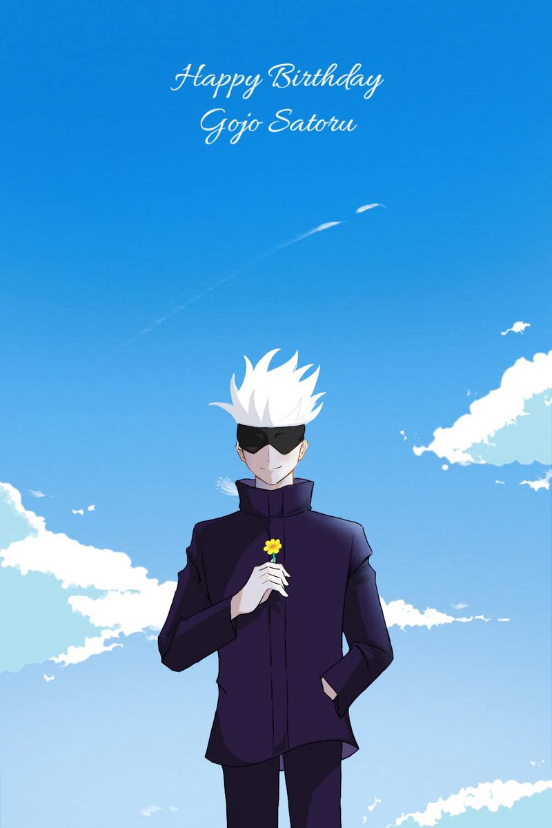 I forgor to post this here

Although it's kinda late and I'm overwhelming with irl stuff this month, but I must have something for him

Happy birthday, Gojo Satoru 🎉