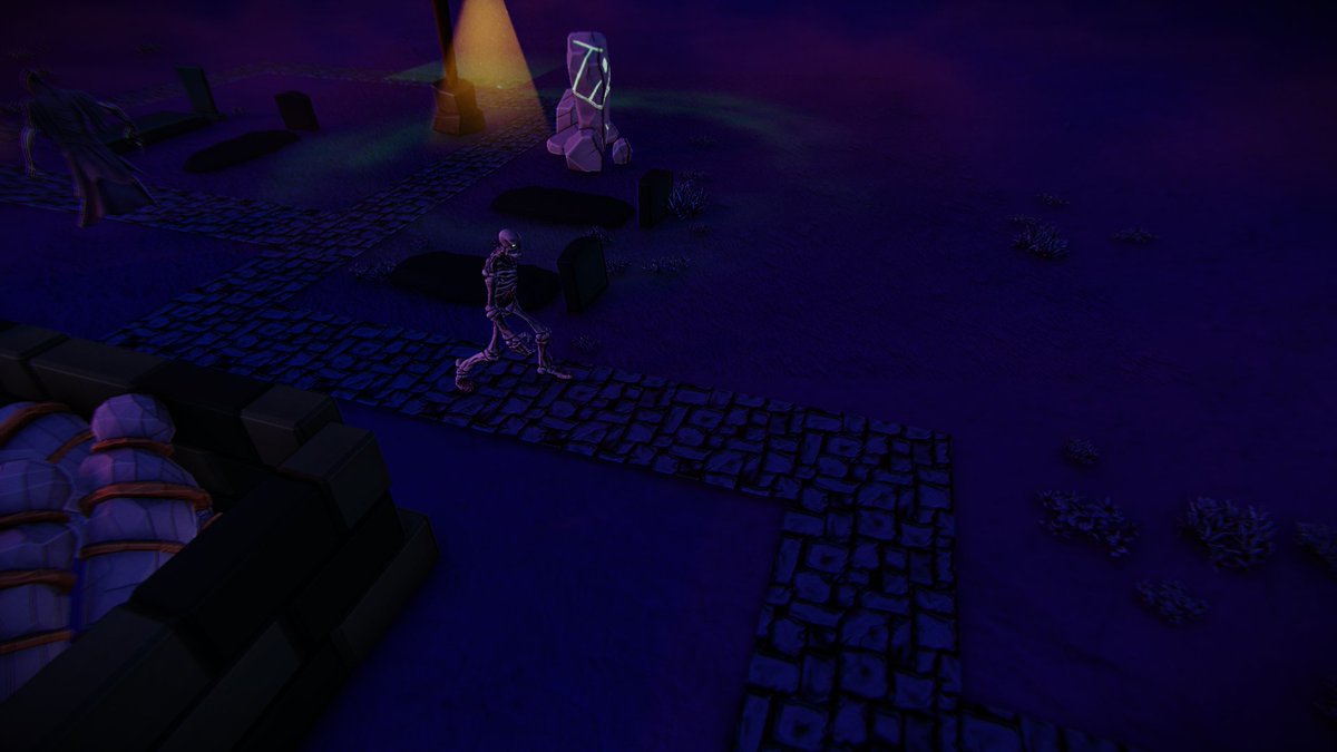 GoedWare's tweet photo. @igdmag ๐ The Pathseekers awaken! These restless spirits follow the roads you build, seeking to escape the graveyard and haunt the town. Will you stop them before itโs too late?! ๐
#screenshotsaturday #goedwaregames #gravewatchernightfall #indiegame #indiegamedev #madewithunity #game https://t.co/0xueEBZtP2