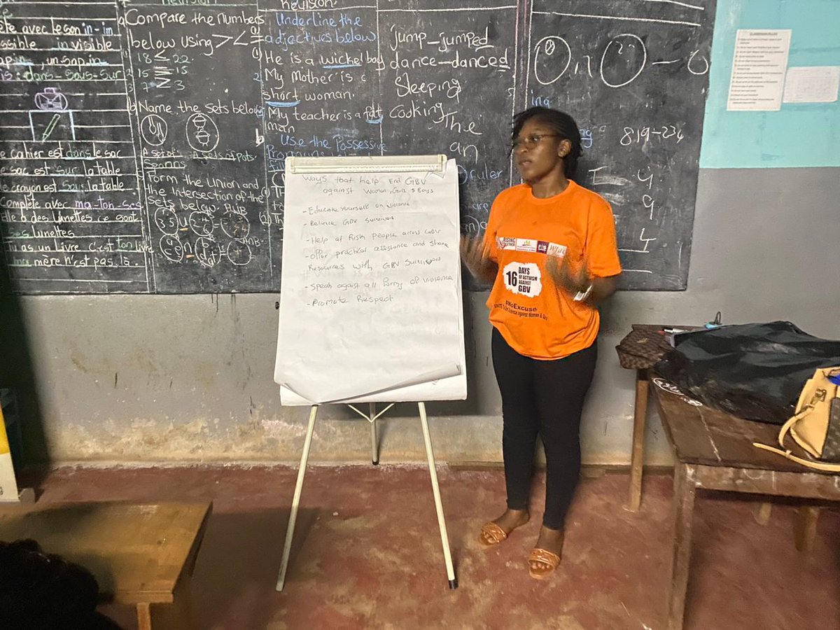 iamMifali's tweet photo. This #16Days of Activism, Mifali reached out to schools children in Cameroon, empowering youth to identify and prevent GBV. Together, we’re fostering a generation that says NO to violence. Let's continue to stand strong for equality and safety for all.

#NoExcuse #EndGBV https://t.co/RCOgocKFwg