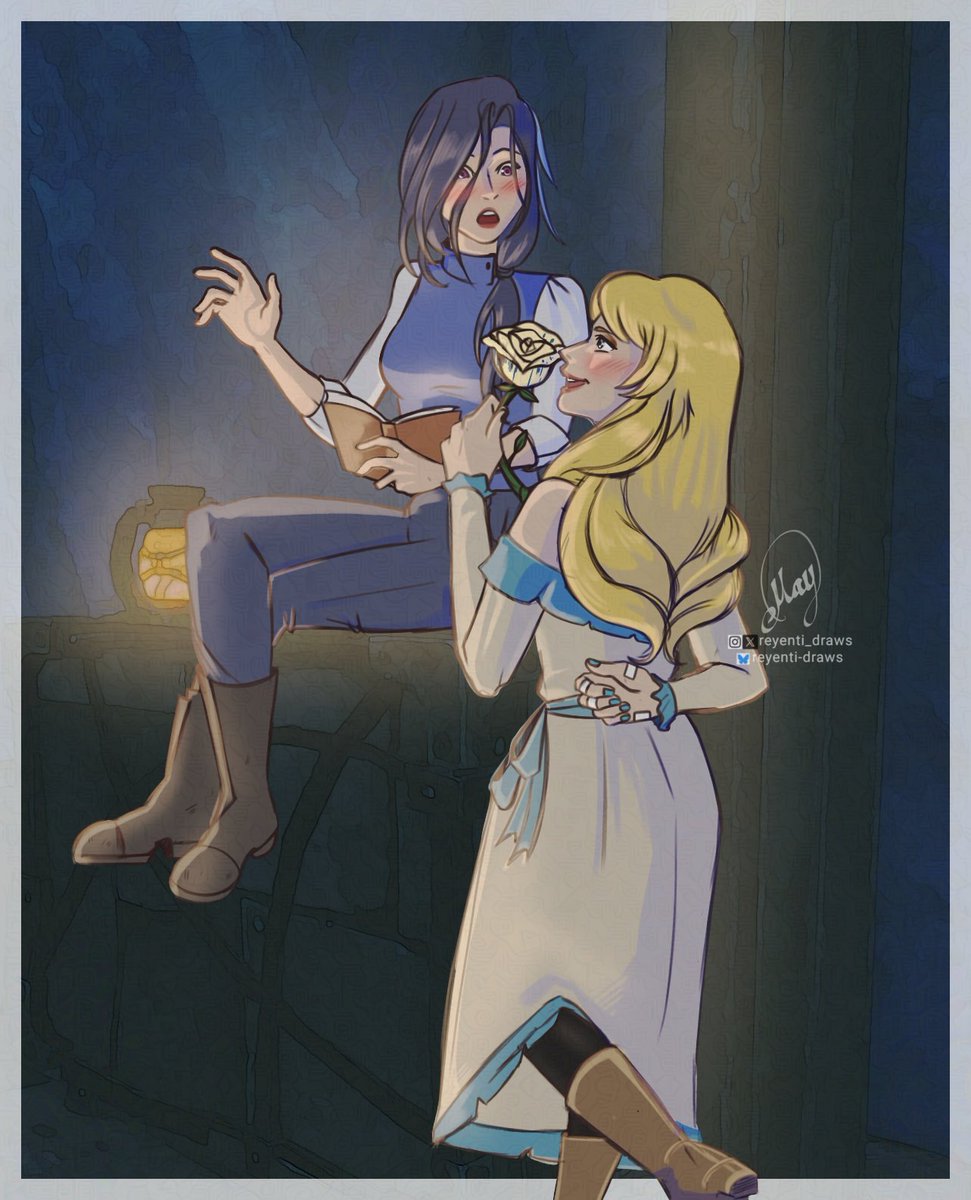 reyenti_draws's tweet photo. Clorivia Week Day 1: Rose(s) 🥹🌹as a young adults
#CloriviaWeek2024 #clorivia #Clorinde #Navia #roses #lovers https://t.co/fSKyrtIM0Y