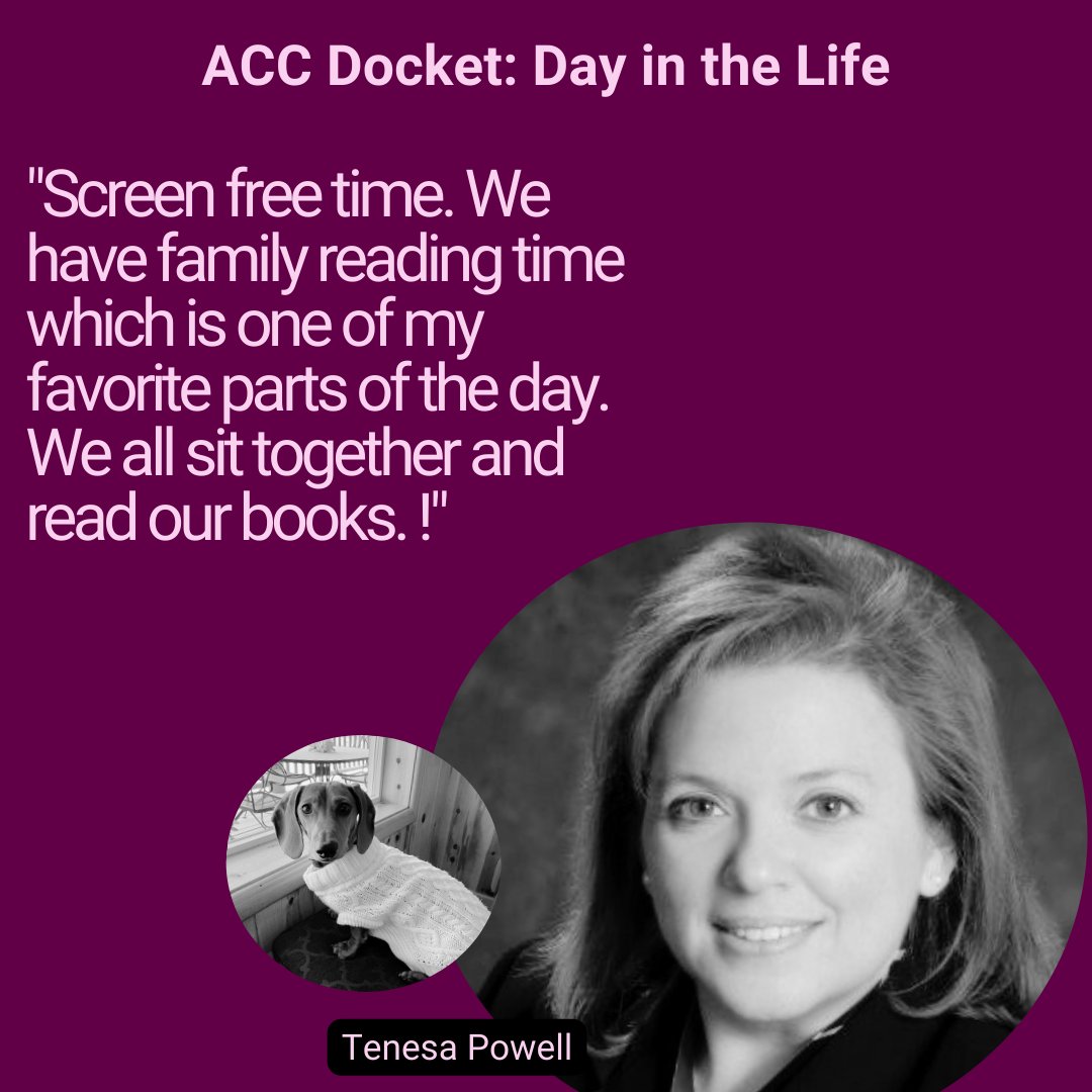 ACCinhouse's tweet photo. The next installment of the #ACCDocket "Day in the Life" series provides an inside look at the daily routine of Tenesa Powell, Deputy General Counsel at The Siegel Group Nevada. 😎
Check out the full feature here: https://t.co/aHK7l752nU
#LegalLife #WomenInLaw https://t.co/ozwMdGg7vu