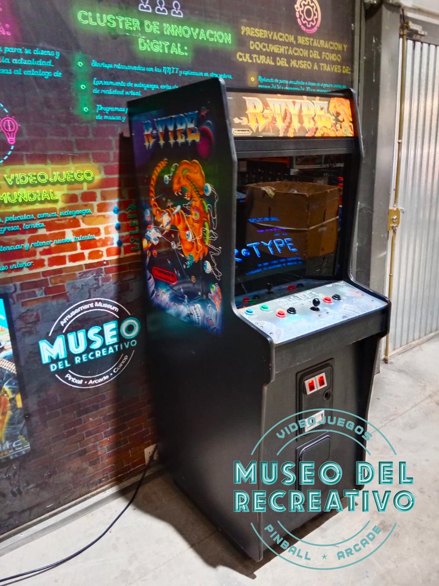 MuseoRecreativo's tweet photo. Os venimos enseñando hace día su proceso de #restauración. Aquí la tenemos terminada. Os presentamos a #Rtype (Irem, 1987) en su versión lanzada por #Nitendo para América y que a tantas plataformas ha sido llevado. ¡Un #arcade para la colección del #MuseodelRecreativo! 🤩 https://t.co/XSgopnrLib