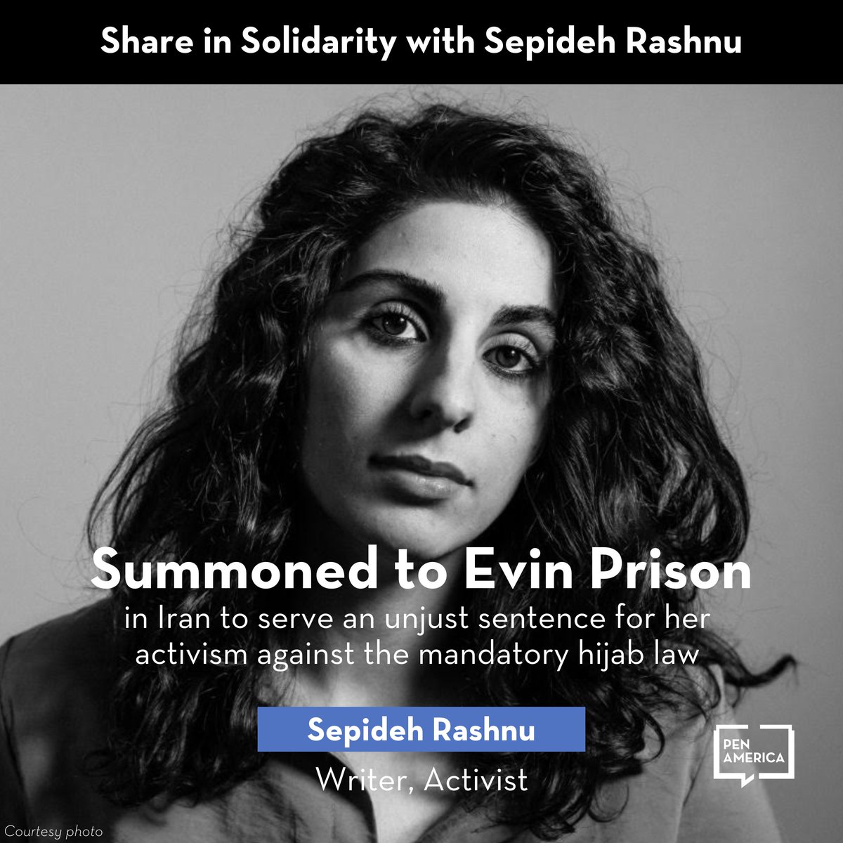 OmNico72's tweet photo. #Iran We urge @drpezeshkian to release Sepideh Rashnu immediately and unconditionally. #FreeSepideh
We are her voice.
#HumanRights
#WomensRights
#FreeSepidehRashnu
#SepidehRashnu https://t.co/skpk3cLK2l