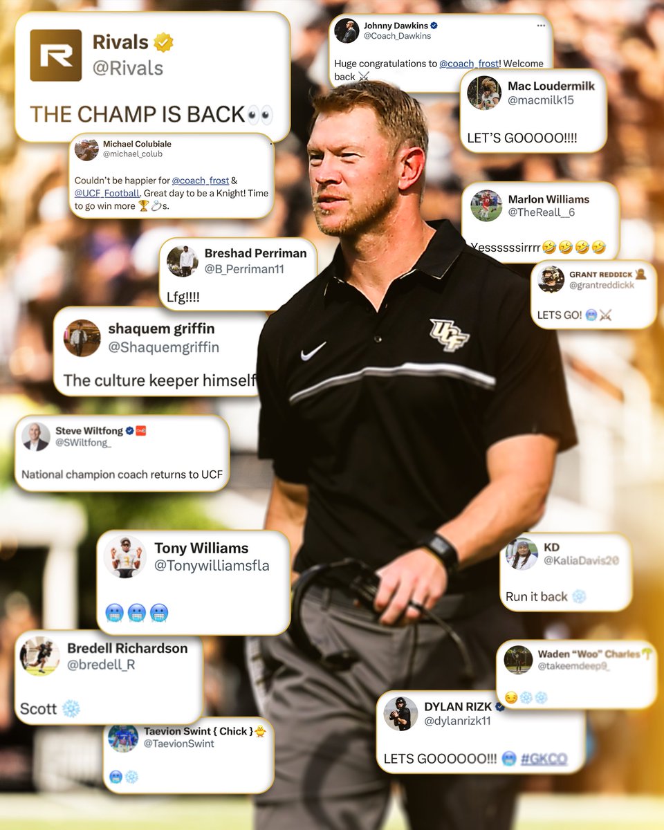 UCF_Football's tweet photo. 🥶Frost Warning🥶 https://t.co/U50auSfn1F