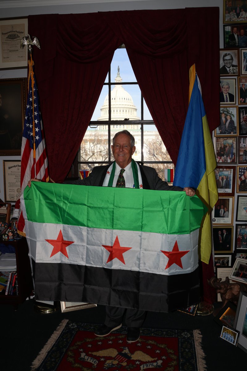 RepJoeWilson's tweet photo. Celebrating December 8th, 2024 as the day the brutal Assad Regime fell. #FreeSyria https://t.co/XJQv1NQPaP