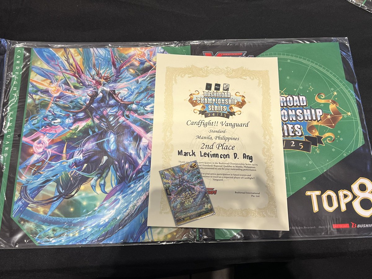 levelsoflev's tweet photo. Ended up bagging the 2nd place for BCS Manila Cardfight!! Vanguard Standard Format with my boy, Leuhan!

Facing 4 Shojodojis one after another in the top cut sure is exhausting, but had fun overall.

#vgtopdecks #BCS2024 #BCS2425 https://t.co/9rC8IAjdJ3