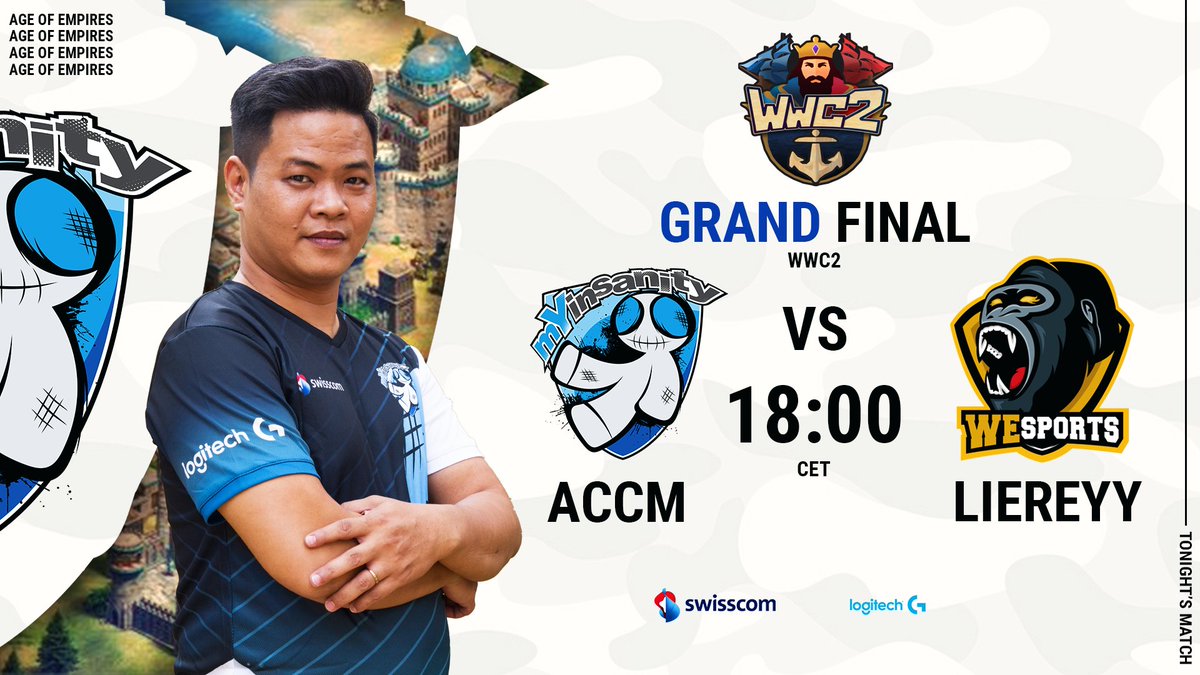 It's Finals time! 🔥

💙Come watch the BEAST <a href="/IamACCM/">ACCM</a> take on @WeSports_AoE <a href="/Liereyy1/">Liereyy</a> in the WWC2 finals, live NOW! ⬇️🔥
📺twitch.tv/dave_aoe
📺twitch.tv/t90official

#insanetrain #aoe2