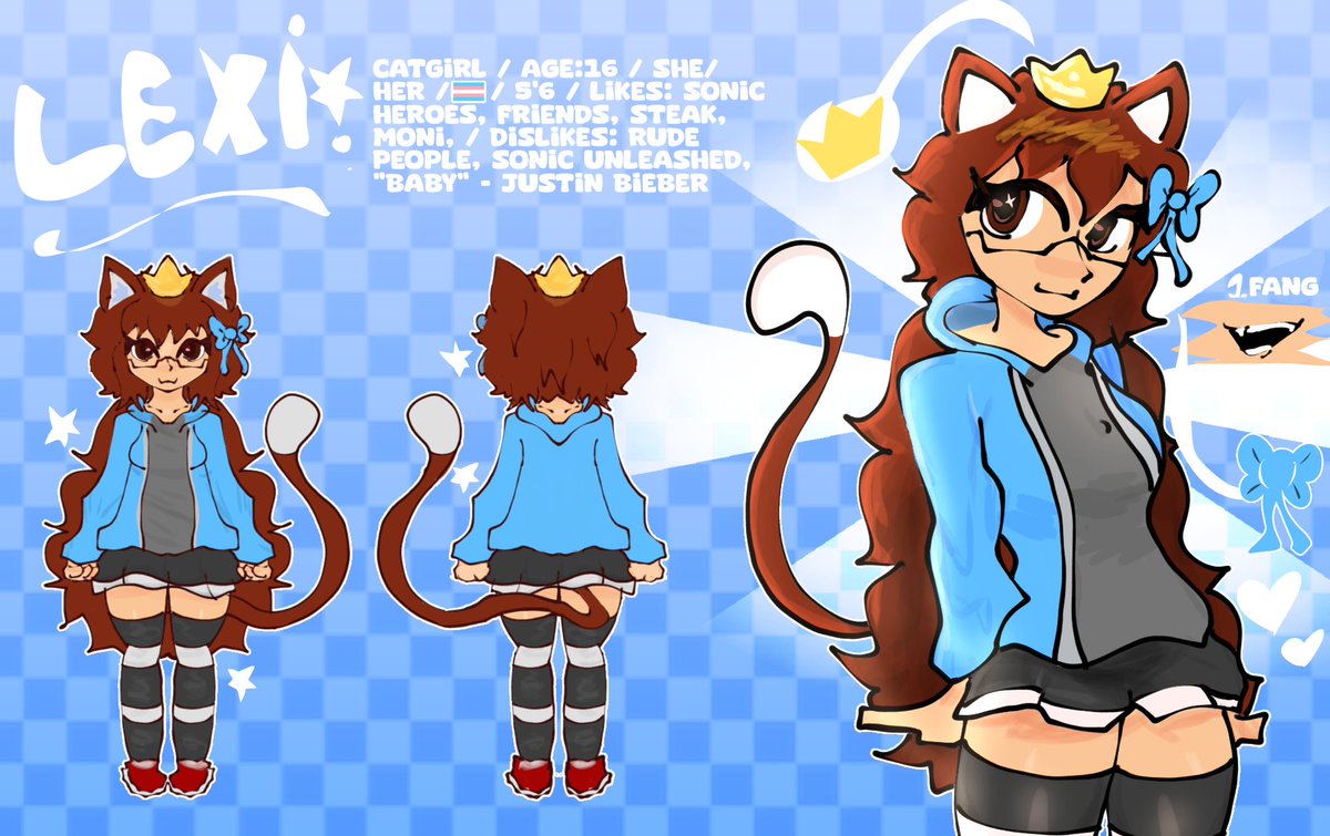 omg it's me

Thanks to <a href="/fallartz/">Fall</a> for drawing the newest ref sheet for my sona!! :D