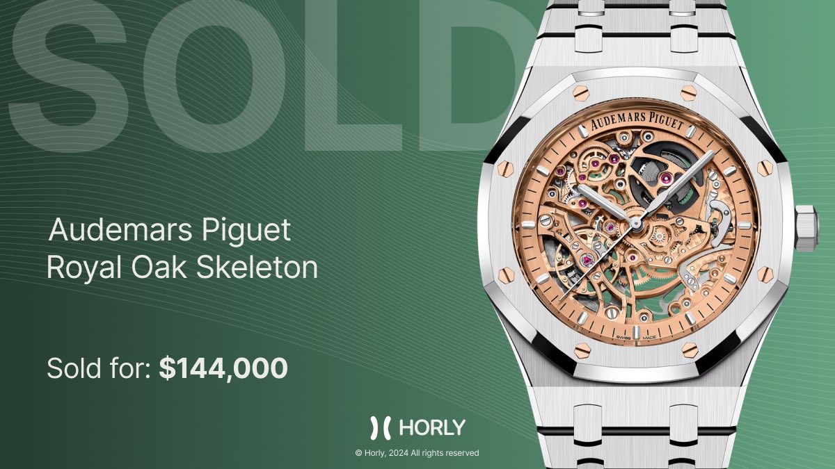 horlyapp's tweet photo. 𝗡𝗲𝘄 𝗯𝗶𝗴 𝘀𝗮𝗹𝗲𝘀 𝗳𝗿𝗼𝗺 𝗛𝗼𝗿𝗹𝘆! 💚

We’re thrilled to share that last month during our TestFlight phase, 4 Audemars Piguet were successfully sold through our app, generating a total of $535,000 in sales.

It’s officially Audemars Piguet season on Horly, and we’re just getting started. 

Thank you to our early users for your trust and for being part of this journey.