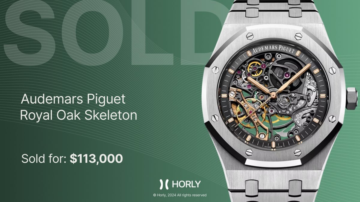 horlyapp's tweet photo. 𝗡𝗲𝘄 𝗯𝗶𝗴 𝘀𝗮𝗹𝗲𝘀 𝗳𝗿𝗼𝗺 𝗛𝗼𝗿𝗹𝘆! 💚

We’re thrilled to share that last month during our TestFlight phase, 4 Audemars Piguet were successfully sold through our app, generating a total of $535,000 in sales.

It’s officially Audemars Piguet season on Horly, and we’re just getting started. 

Thank you to our early users for your trust and for being part of this journey.