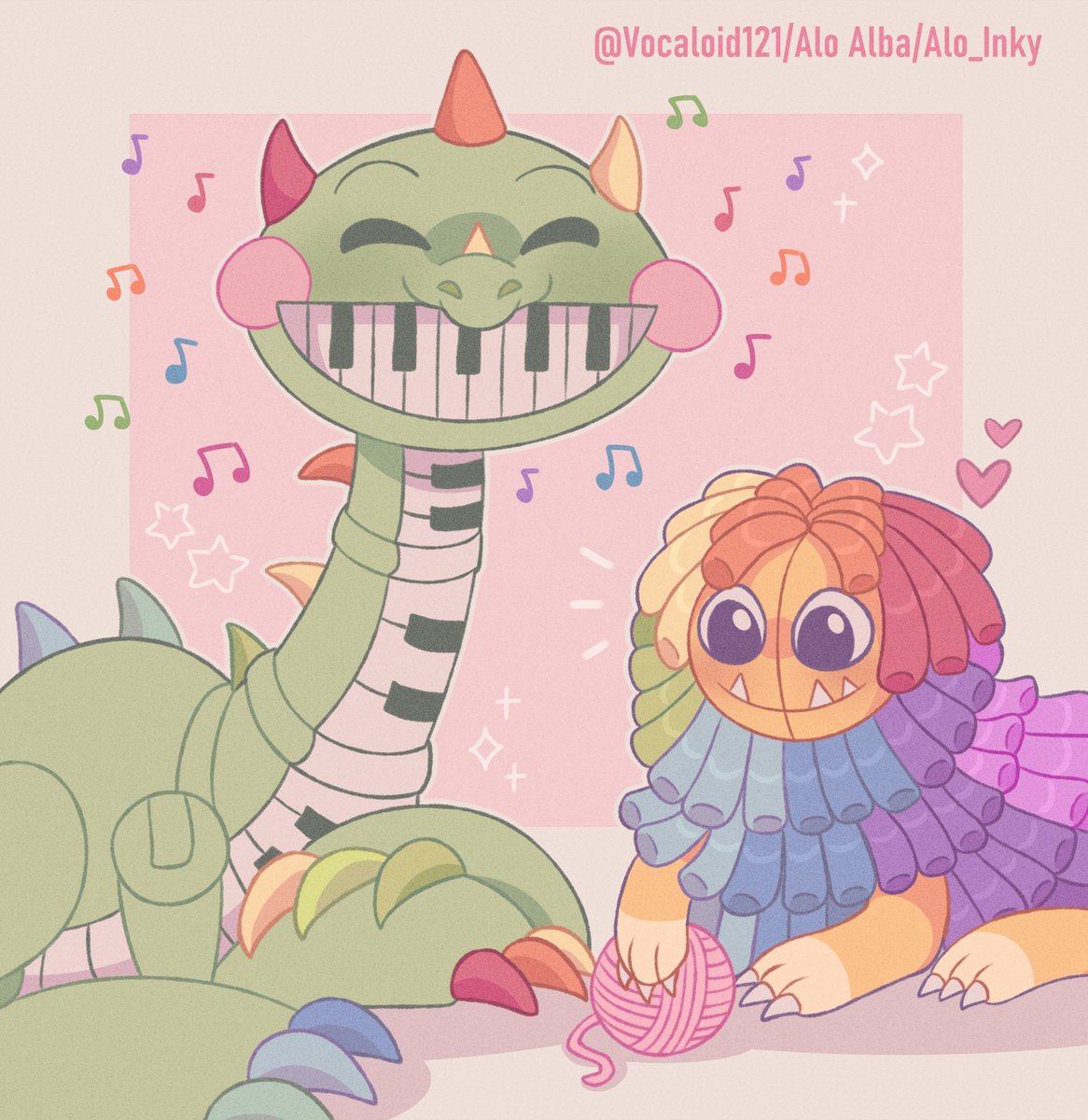 Pianosaurus is here!!🎹🎶:D
He gets along so well with Yarnaby ☺️✨🌈💕

#PoppyPlaytime #Poppyplaytime4 #PoppyPlaytimeChapter4 #Yarnaby #Pianosaurus