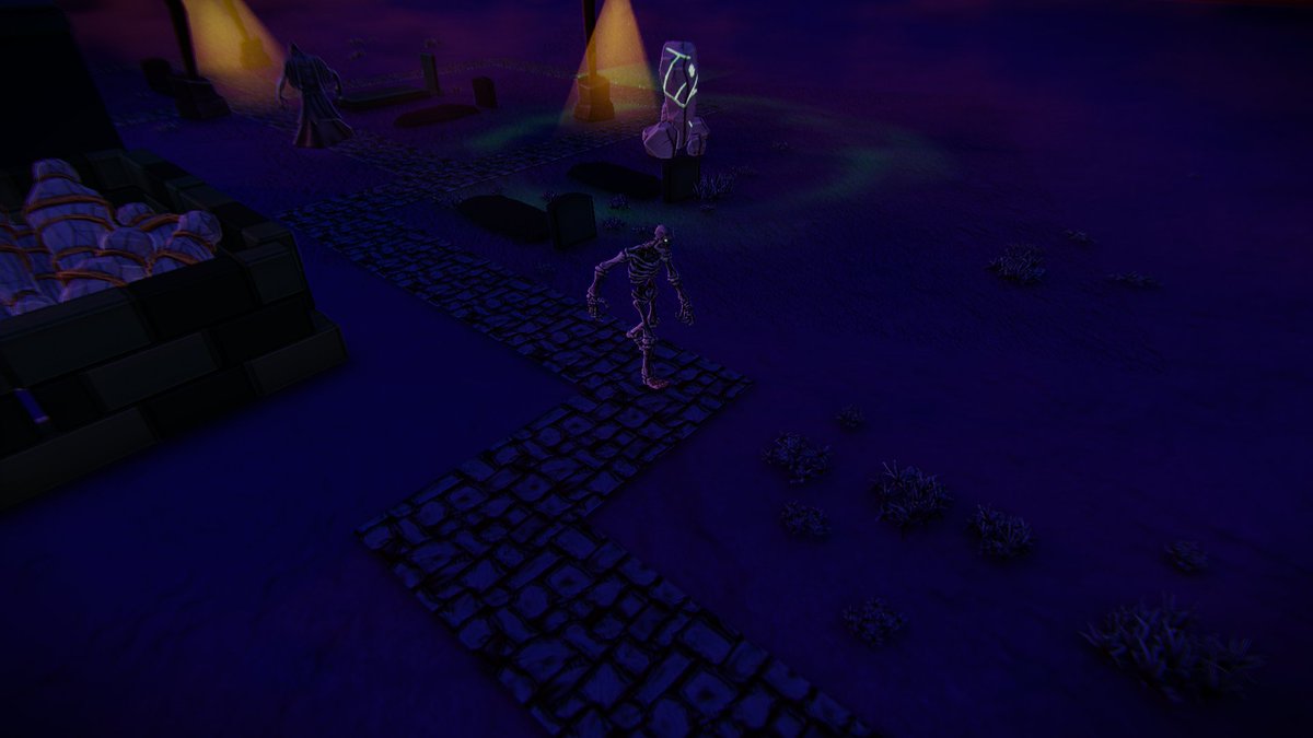 GoedWare's tweet photo. @clemmygames ๐ The Pathseekers awaken! These restless spirits follow the roads you build, seeking to escape the graveyard and haunt the town. Will you stop them before itโs too late? ๐
#screenshotsaturday #goedwaregames #gravewatchernightfall #indiegame #indiegamedev #madewithunity #game https://t.co/pUAn8Zvi3k