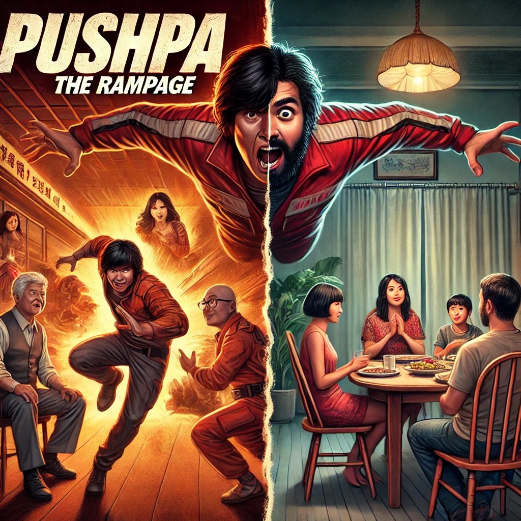 bashapothugant1's tweet photo. Went to watch #PushpaTheRule expected  Japan smuggling action, got an emotional family drama instead. @SukumarWritings sir, did you smuggle all the action scenes into Part 3? 🥲
#sushipushpa https://t.co/X6AfKmER2n