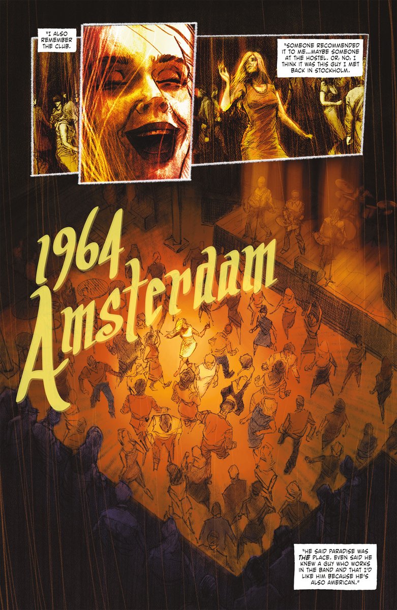 ICYMI: The terrifying thriller Black Sight comes to print for the first time, and collects issues #1-5 of the Comixology Originals series. Details: bit.ly/3CK0uX8

While traveling alone across 1960s Europe, young, vibrant, and lonely American Alex Greer walks into a club