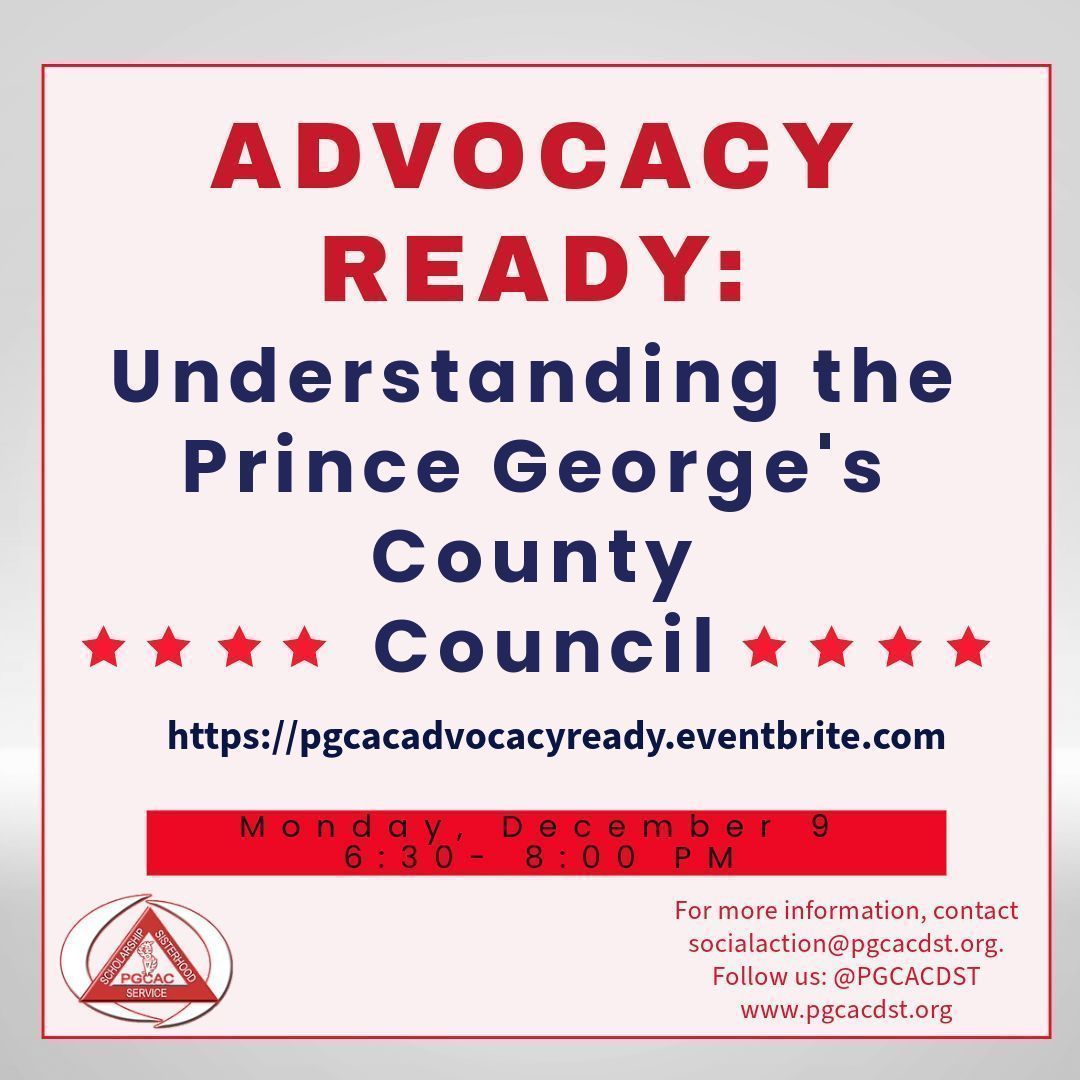 pgcacdst's tweet photo. Do you know how laws are passed in Prince Georgeβs County? Do you want to know how to be heard before the council? Learn all this and more at Advocacy Ready: Understanding the Prince Georgeβs County Council. Click the link to register: https://t.co/KxxPOCZIWU #PGCACDST https://t.co/tvx5guSAIr