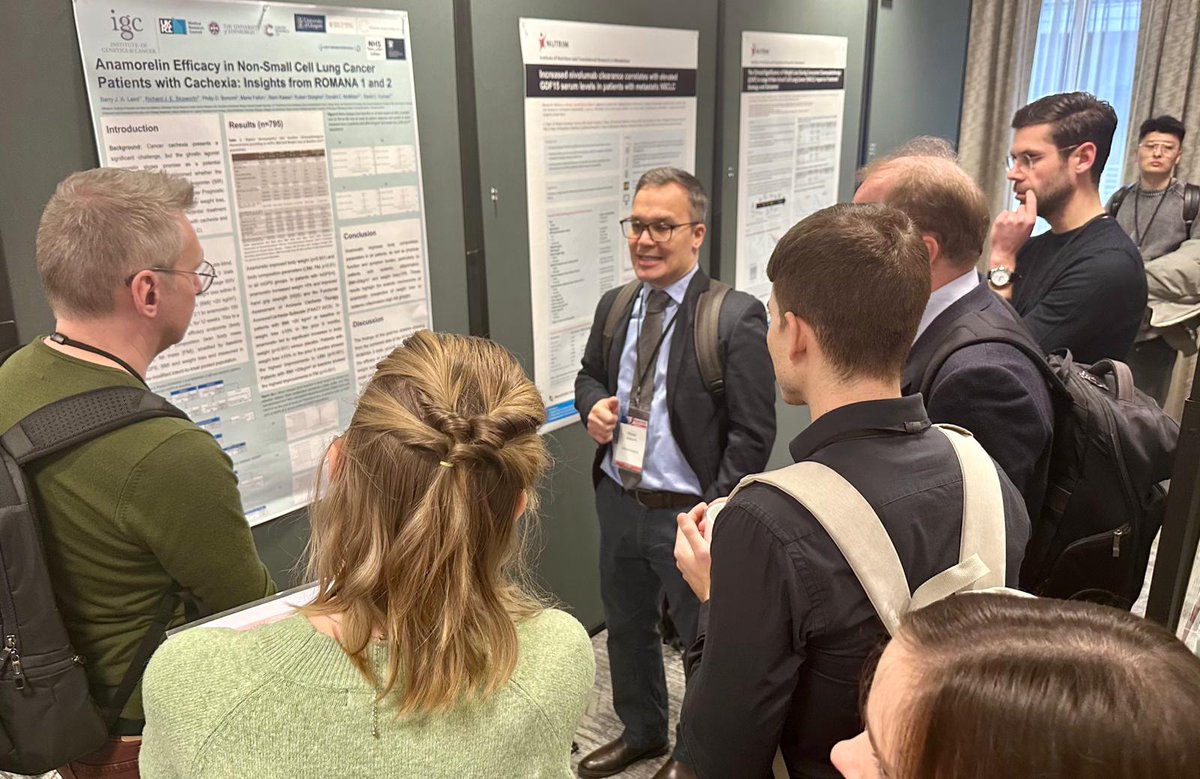 SCWDnews's tweet image. Poster presentation session - Cancer cachexia, Muscle wasting and Sarcopenia on day 03 at the #SCWDConference2024. 
@RichSkipworth  
Stay tuned for the final sessions of this successful 3 day program.
#SCWD #Sarcopenia #Cachexia #MedicalResearch
