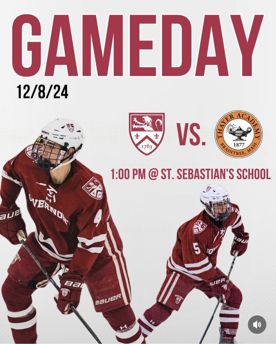 Gameday!! We take on Thayer Academy today in the ISL Keller showcase event at St. Sebastian’s school.

🆚<a href="/ThayerBVH/">Thayer Boy’s Varsity Hockey</a> 
⏰1:00 PM
📍Henry T Lane Rink
📺 m.youtube.com/watch?v=7dZqlg…