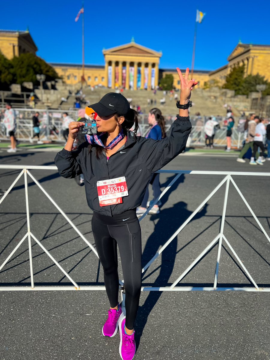 MandyAntoniacci's tweet photo. Happy birthday to me! 🎁🏅
Two weeks ago, I ran my first marathon. Not my first ever, but my first after eight spinal surgeries. My first after learning how to walk again, how to trust my body again, how to believe in something beyond the pain.

It also happened to be my birthday. And this year, this race was my gift to myself—one I wasn’t sure I’d ever unwrap. I didn’t show up to chase a clock or some version of me I’ve long since left behind. I showed up to honor the strength it took to get here. To celebrate the person I’ve become.

I’ve been away from this space for a while, working on my book, my body, and frankly, my mind. It’s been a season of reckoning and rebuilding. A season of asking myself what’s possible when the odds tell you otherwise.

So, if you’re carrying something heavy—something that feels endless—please know this: what you’re moving toward is closer than it seems, even when it hurts, even when you’re tired, even when the voice in your head tries to convince you to stop.

And who you are now, in this very moment, is worth celebrating. 🎉

Thank you for waiting for me. Thank you for walking (and now running) beside me.

Keep going.
I love you. ♥️💪