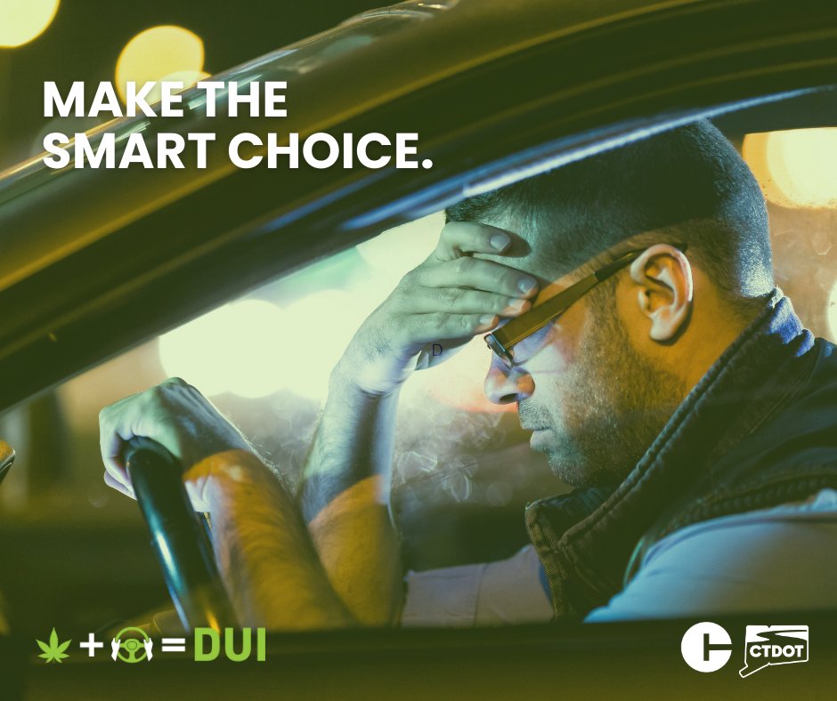 CThighwaysafety's tweet image. Using cannabis impairs your ability to operate a motor vehicle safely, putting yourself and others at risk. It is not only dangerous but also carries serious legal consequences, such as fines, license suspension, or criminal charges. 

 #DrivingHighEqualsDUI #DriveSober