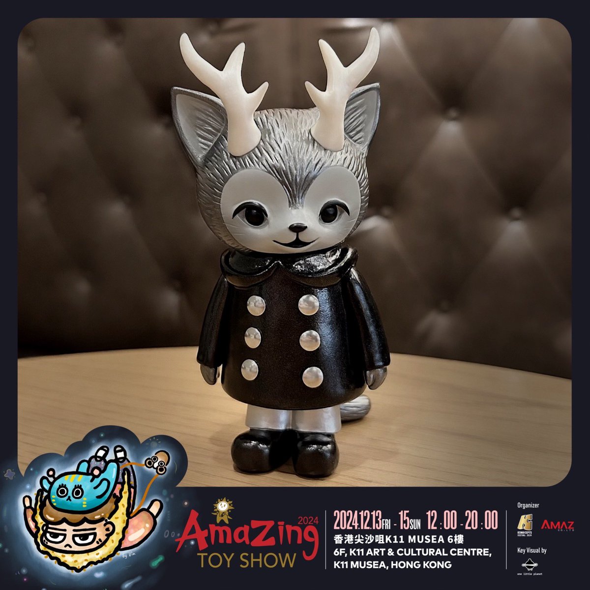 ideeproductions's tweet photo. 香港Amazing Toy Show 2024玩具展第一屆
參展單位介紹

Booth No. B07: IDEE @ideeproductions
品牌介紹：KAORI HINATA @hinatique
作品介紹：METALLIC MORRIS [BLACK]

🌟Kaori Hinata 將親自來港出席香港 Amazing Toy Show 2024，與粉絲近距離互動，並展示她的原創藝術與設計！ https://t.co/AdaiOUo6xv