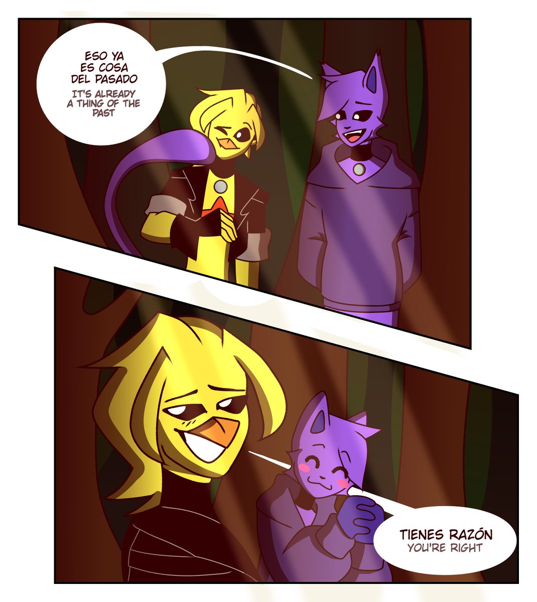 _KarmaBunny_'s tweet image. Extra del cómic (1/2)
🗿🗿🗿

#SmilingCritters #SmilingCrittersAU #catnap #KickinChicken