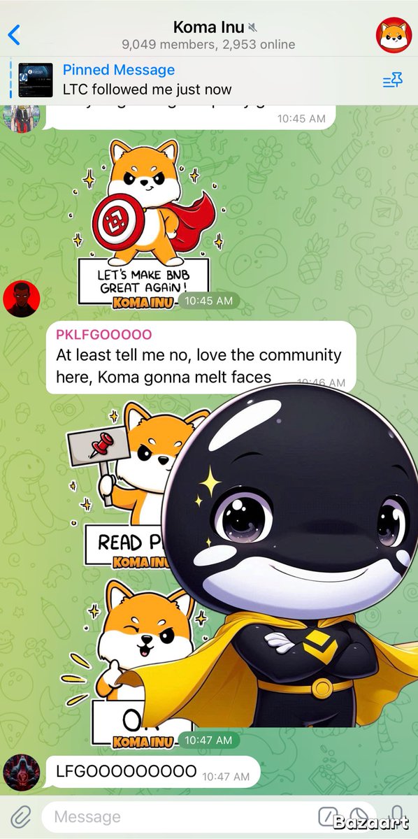 CollectiveWhxle's tweet photo. Good vibes detected.
Koma Inu: Whale-approved. ✅🐋

@komabnb #Koma #Binance  #BuildOnBNB $Whale https://t.co/He4RxIC7La