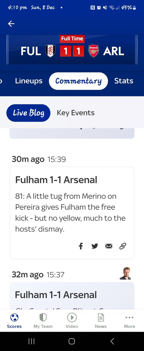 DomDelonge's tweet photo. So sky sports got it wrong and so did my eyes as was watching it https://t.co/OJ1fMs3S0V