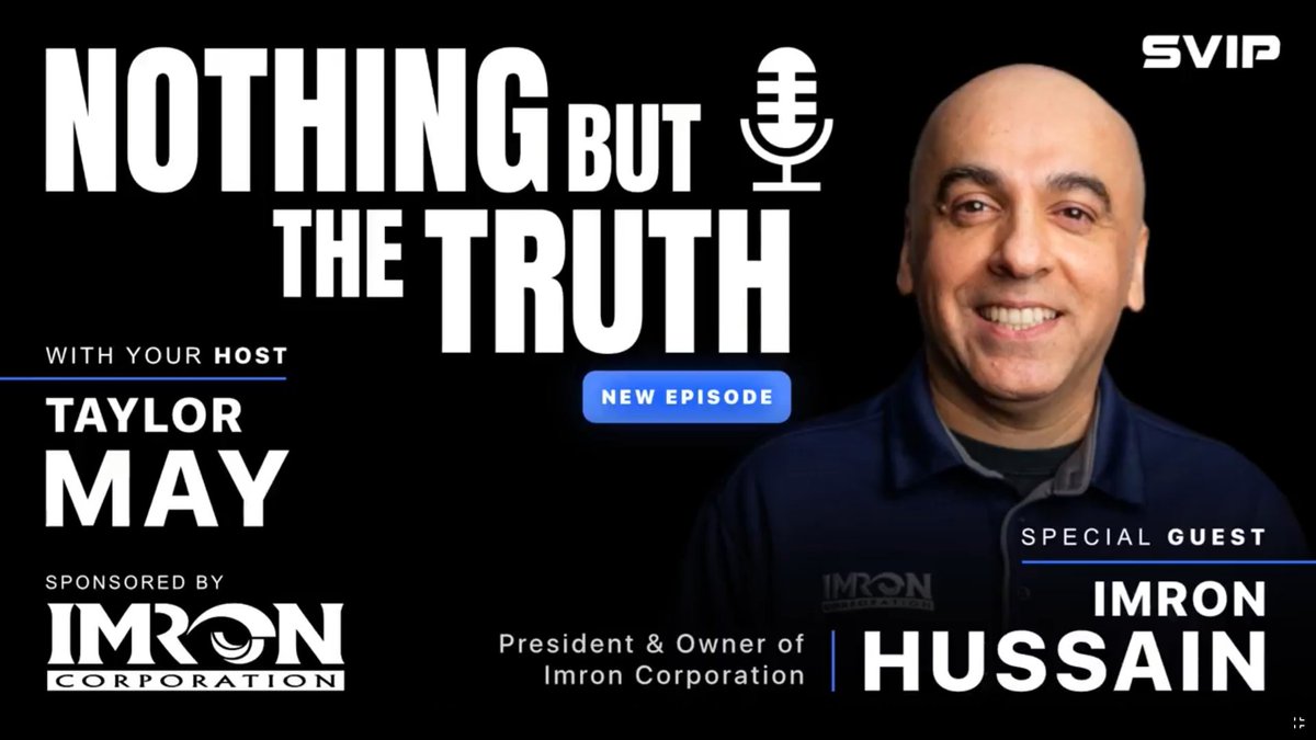 imroncorp's tweet photo. Our President &amp; Owner, Imron Hussain, was featured on the SVIP podcast!

Spotify 📷
https://t.co/YCSINUGeng
Pandora 📷
https://t.co/ITj8i0QqML
Apple Podcasts 📷
https://t.co/e6BQKYOn7H
Amazon Music 📷
https://t.co/SmcVyrTfNR
RSS 📷
https://t.co/eIwWn41kKM

#securityindustry https://t.co/wcArQ3Hw51