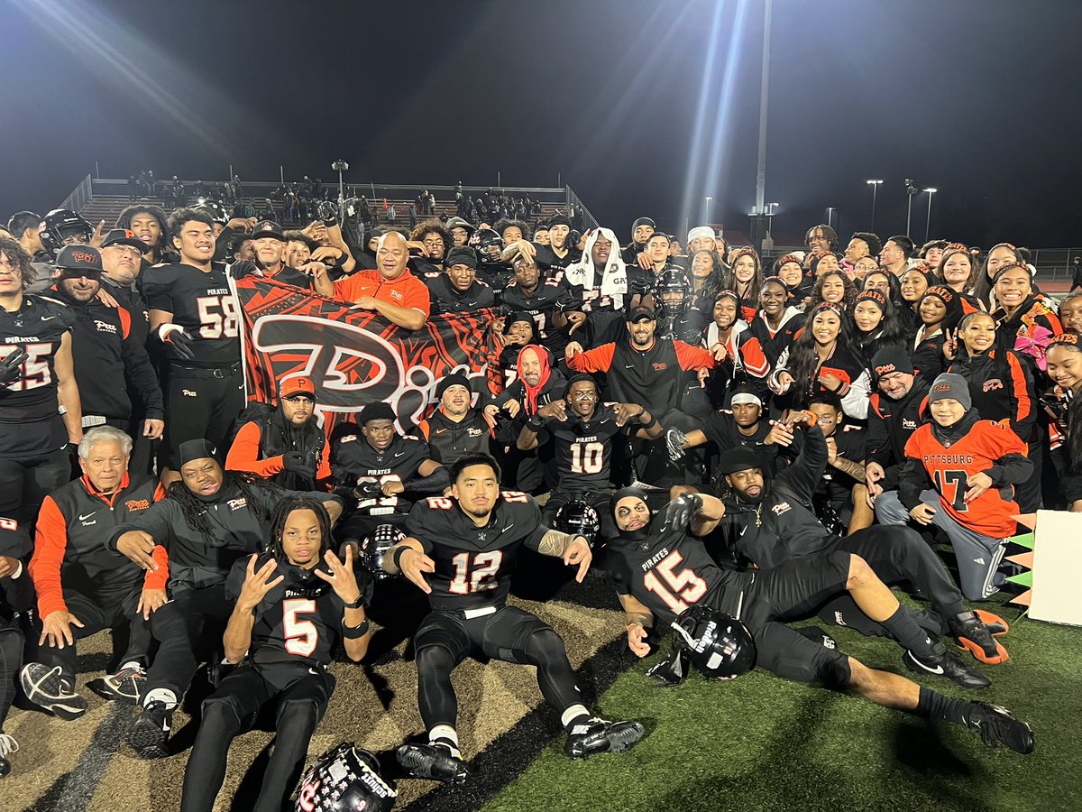PittHSFootball's tweet photo. RELOAD & Fire the cannons π£π₯π£π₯π£π₯ the stage is set! Your Pirates have advanced to the California D1AA State Championship Game!
Letβs load the ship and set sail for SoCal Pittsburg!!! #100YearsOfWinning #2024NorcalChamps #2024NCSchamps #2024BVALchamps #ramPITTup π΄ββ οΈππ
ΏοΈπππ΄ββ οΈ https://t.co/vKZUVzfUWz