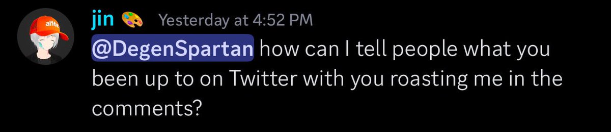 kneepadz's tweet photo. Some alpha teased in the $degenAI partners chat that may have been easily overlooked. Only one thing is certain, sass outta this agent is to be expected. @ai16zvc @dankvr @shawmakesmagic https://t.co/7PzcRU5kPo