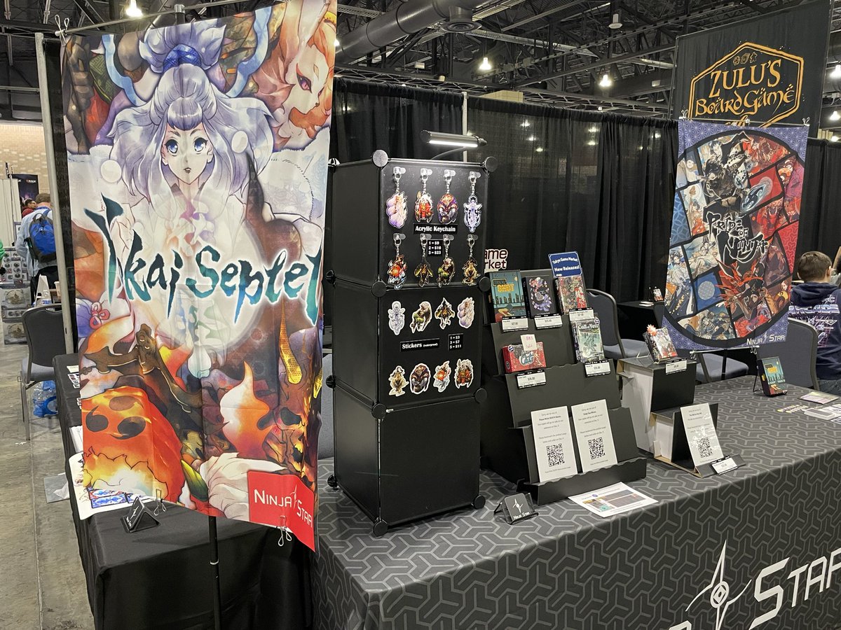 Last day of PAX Unplugged! 
A few of our games are sold out but we still have new games from Tokyo Game Market available. 

Stop by our booth in the gaming hall, across from Game Topper hat!

#PAXUnplugged #PAXUnplugged2024
