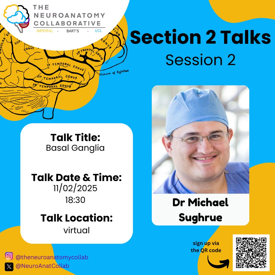 NeuroAnatCollab's tweet photo. 🌟 Speaker Reveal 🌟

For Section 2, Session 2, we have Mr Michael Sughrue!

#neuroanatomy #education #basalganglia https://t.co/BWc3S21grM
