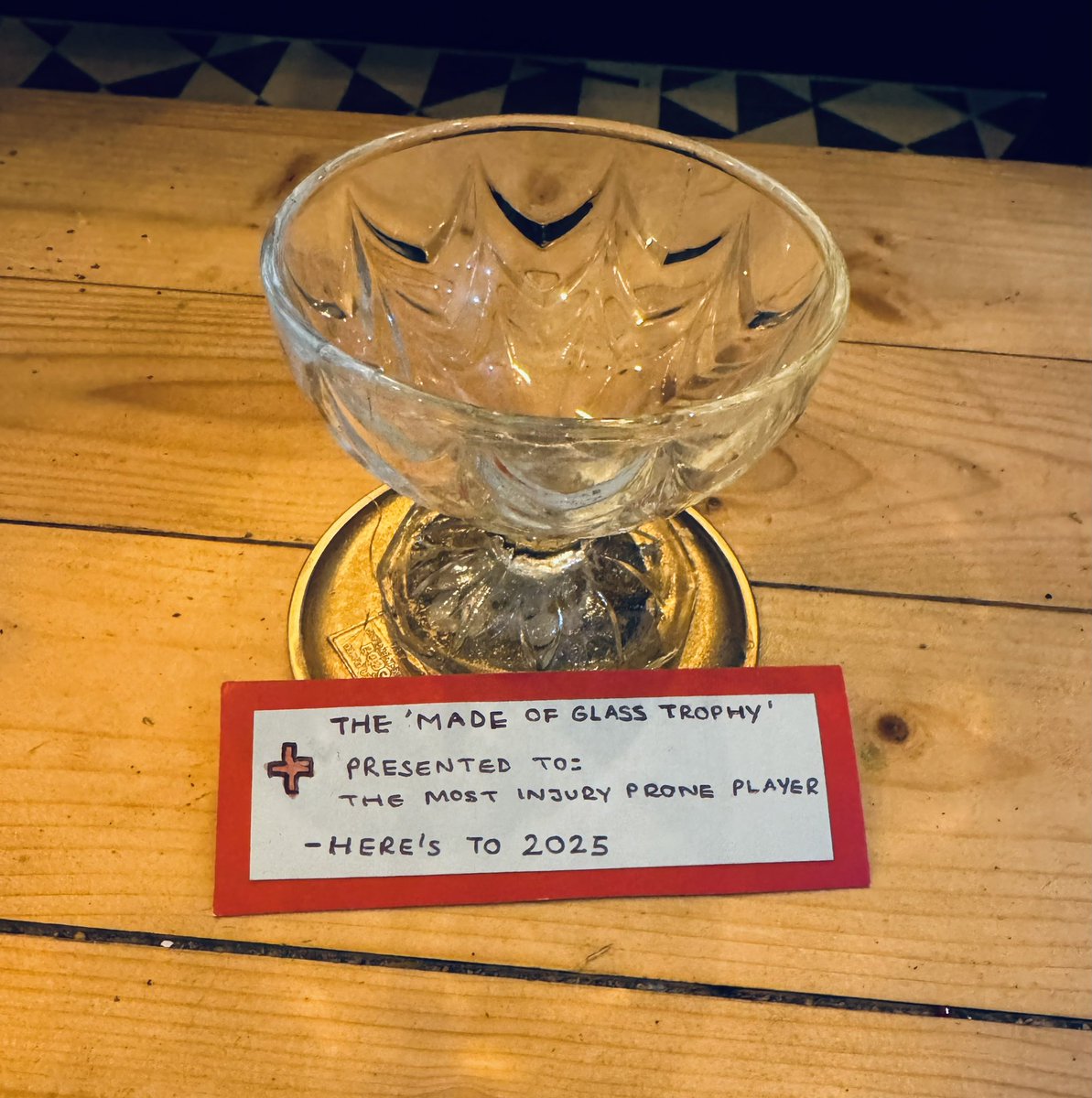 I see myself more as permanently broken than injury prone but I’ll take it!