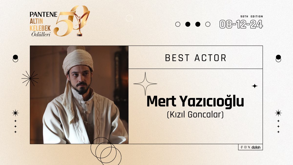 diziveefilmler's tweet photo. #PanteneAltınKelebek yılın en iyi erkek oyuncusu #MertYazıcıoğlu 👏🏻 https://t.co/AbeBeM7W3t