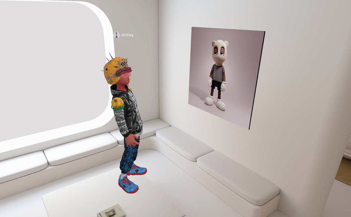 DJCkay's tweet image. Decided to put up some Art &amp;amp; Music via @oncyber &amp;amp; I’m reminded of the many great communities I’ve met on this Digital journey so far…🎶

@Broadside2037 @VectorMeldrew #Broadside #OnCyber #Avatar  @batcowls #VRM #AKidCalledBeast 🦇