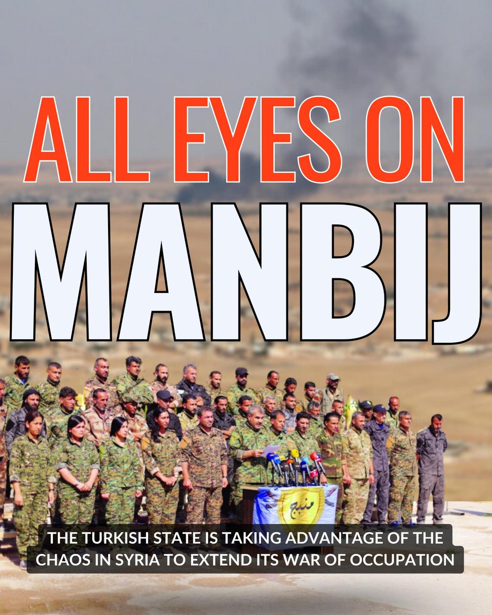 YPJInt's tweet photo. If you kind of lost track what happened today in #Manbij, there's a good summary &amp; visualization by ronahi #SDF #DefendRojava #Turkey (1/2) https://t.co/GJ9B0fHSrm