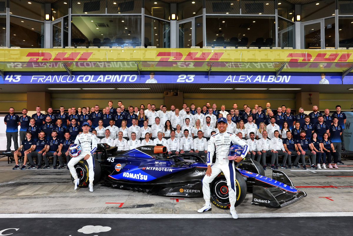 alex_albon's tweet photo. P18 to P11 &amp; that’s the 2024 season done. @WilliamsRacing thank you everyone for this year. I appreciate all of you. I know it hasn't been easy, but good things coming next year and I’m excited 💪 https://t.co/Hp7C3agQot