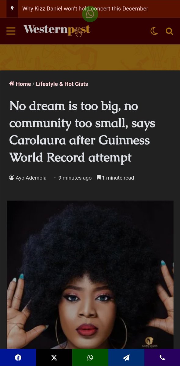 _chiefagbabiaka's tweet photo. No dream is too big, no community too small, says @carolaura_t after Guinness World Record attempt. 

https://t.co/UyvsitHIeF https://t.co/wnCylKym1p